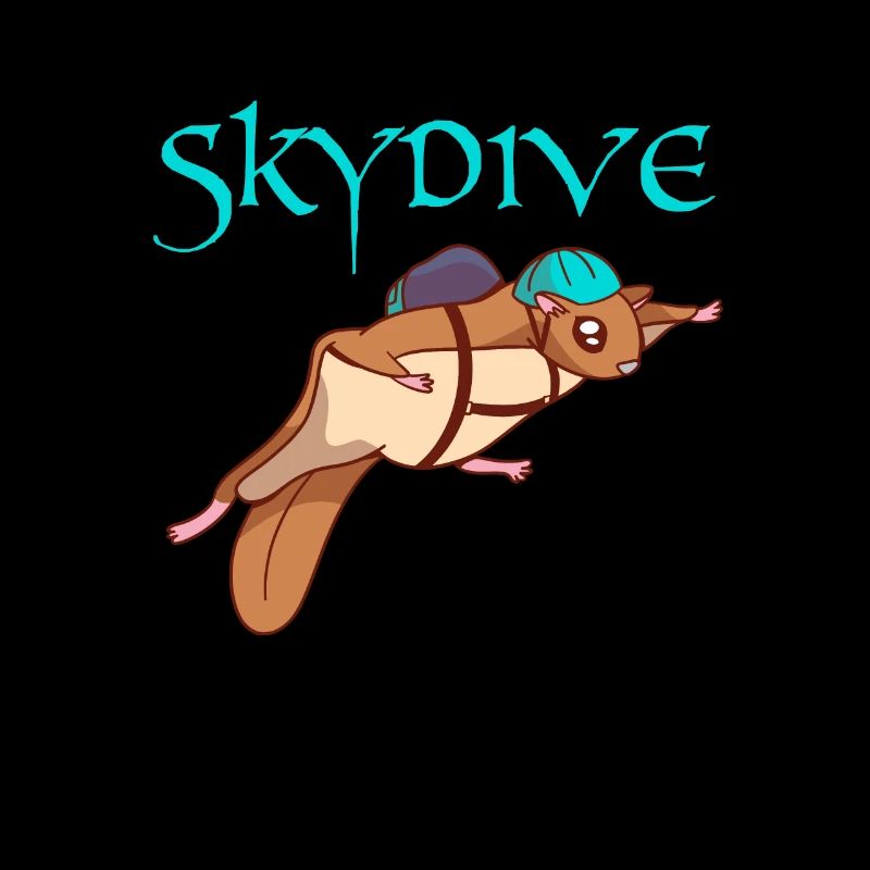 Wingsuit Skydive Eichhörnchen Fallschirmspringer