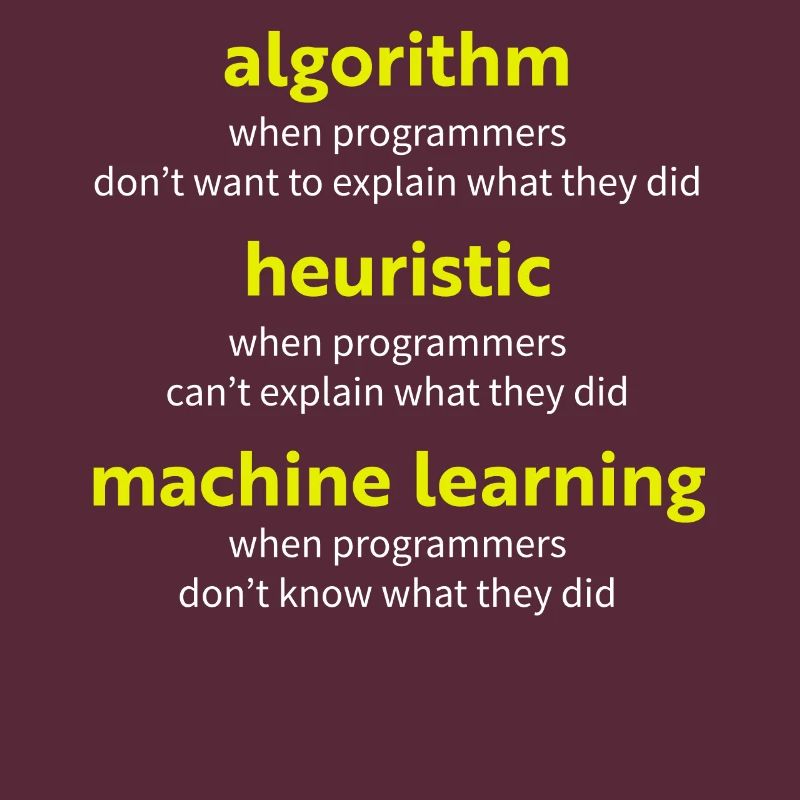 Algorithme lorsque les programmeurs ne veulent pas expliquer w