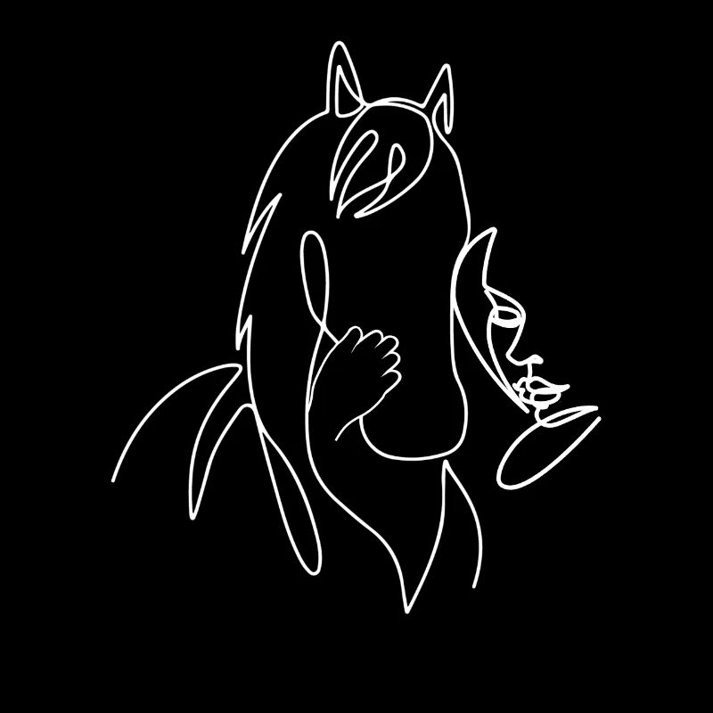 Cheval Lineart