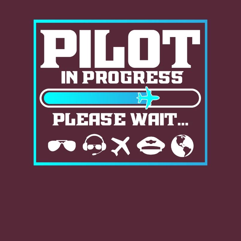 Pilot In Progress Funny Flight School Student