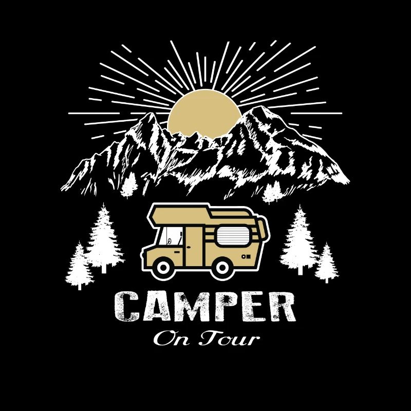 Camper On Tour Van Camper Camper Camper Motorhome Motorhome