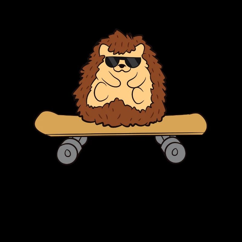 Igel Skateboard Lustiger Igel
