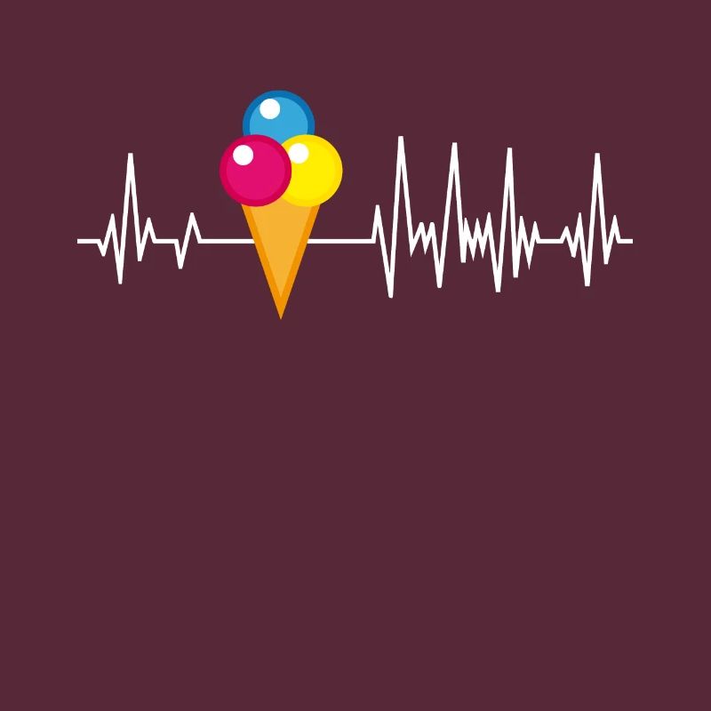 Eiswaffel Herzschlag Eis Eiscreme Eisdiele