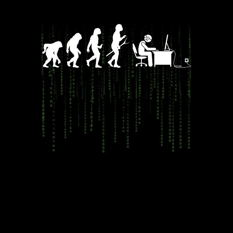 Evolution Computer Enticklung Bürarbeit Geschenk