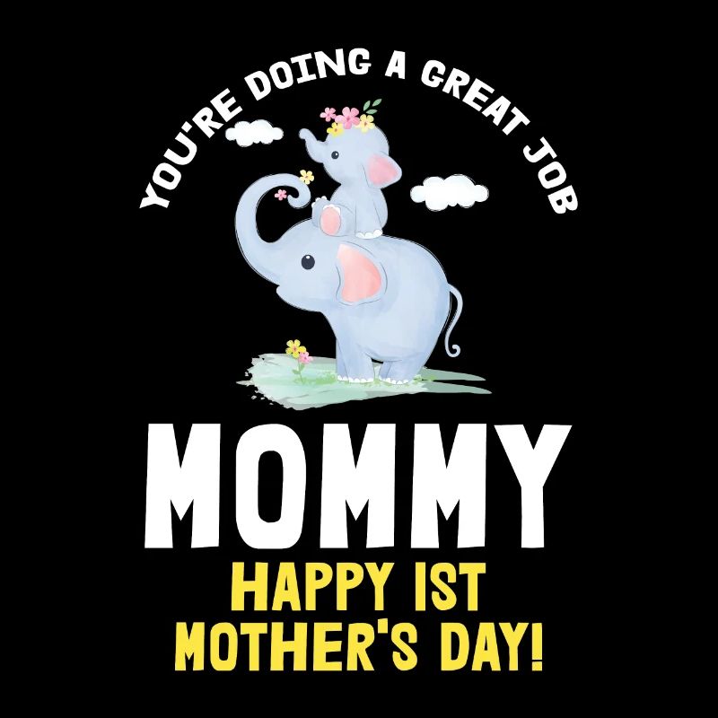 Muttertag Mutter Mummy Erster Elefant Geschenk