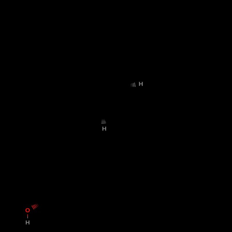 Molécule de vitamine D - Formule structurale colorée