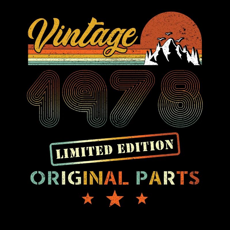 Vintage 1978 Retro Geburtstag