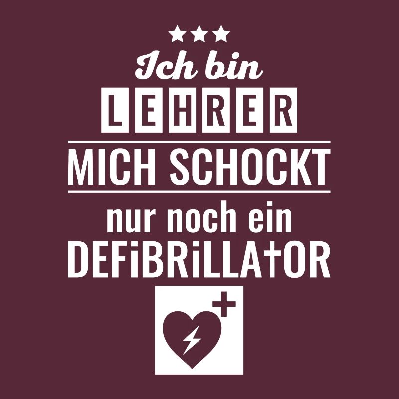 Lehrer defibrillator Geschenk Schule Professor