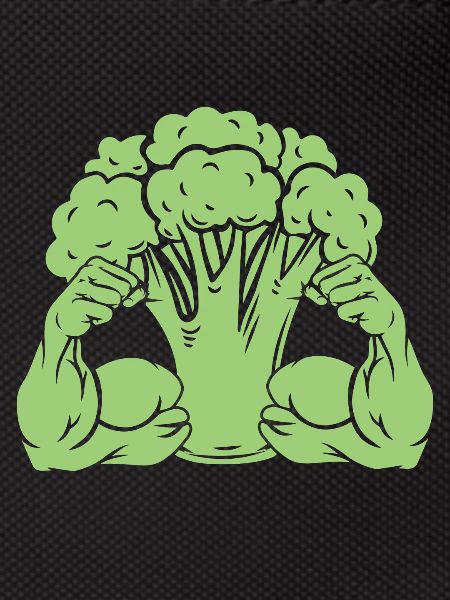 Broccoli with muscles