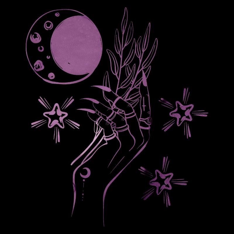 Witch Hand Magic Power Mystic ametyst lilac