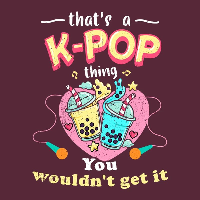 K-Pop Tshirt cadeau Bubble Tea