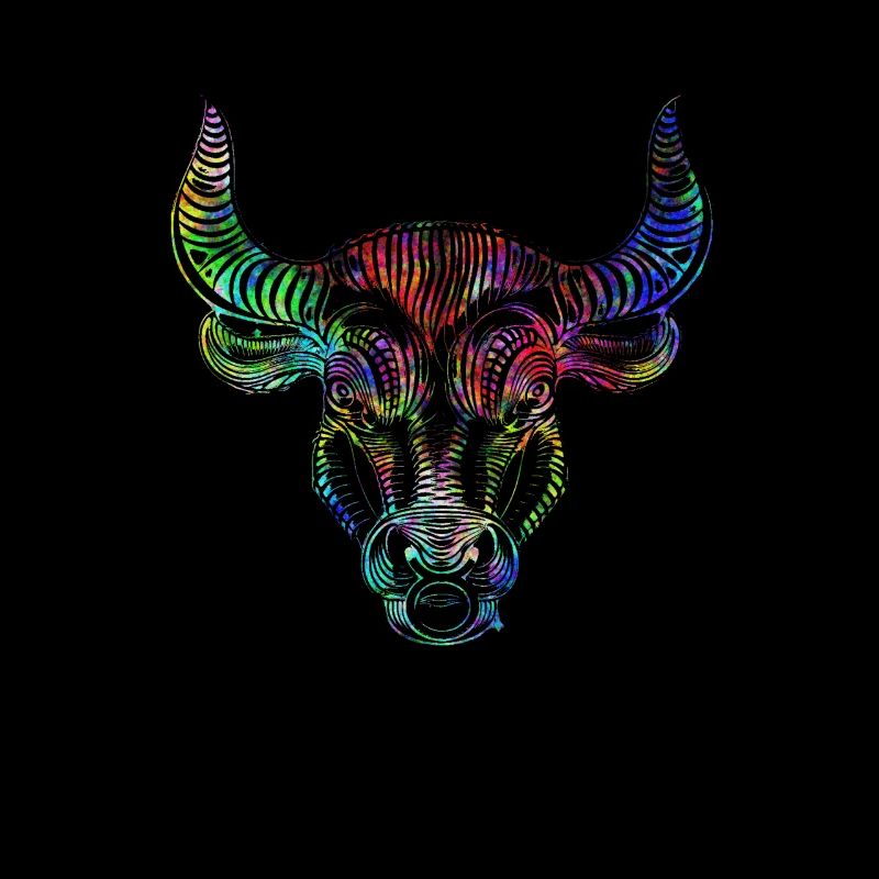 Psychedelisches Sternzeichen Stier