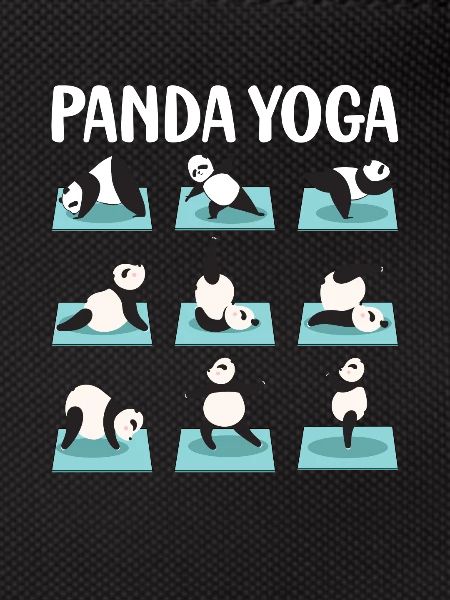 Funny Panda Yoga Postures