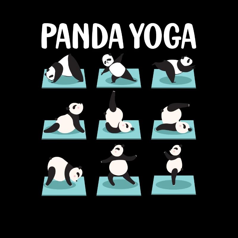 Funny Panda Yoga Postures