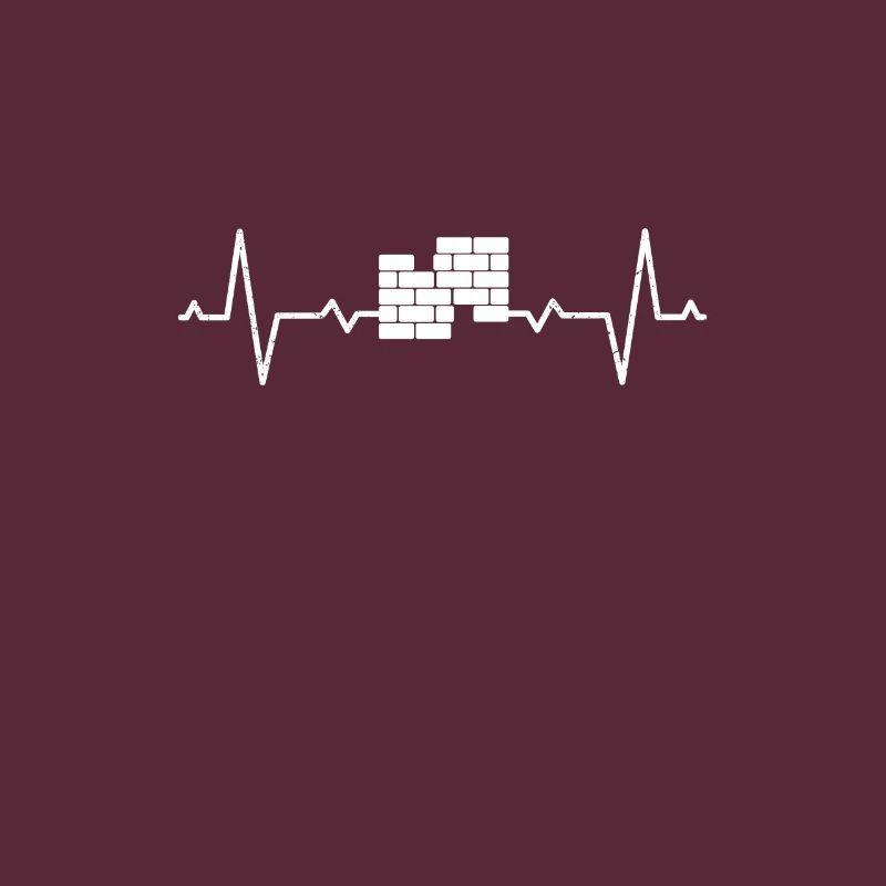Bricklayer craftsman construction site construction worker heartbeat