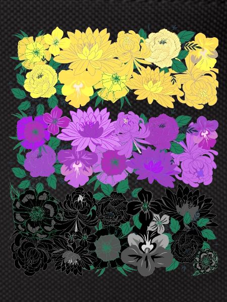 Non binary flower flag