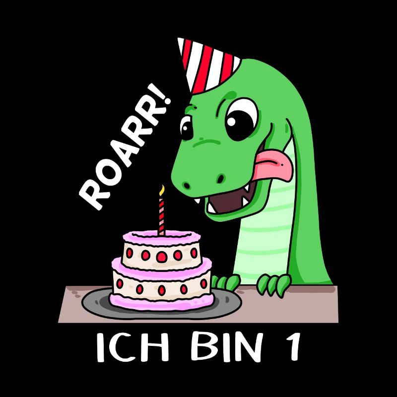 1. Geburtstag Dino Geburtstag Ich bin 1