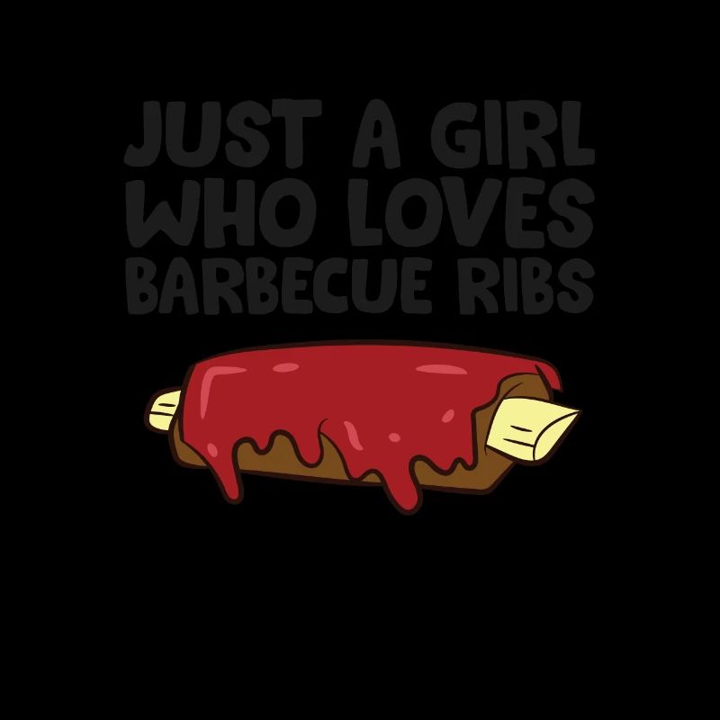 Nur ein Mädchen, das Schweinerippchen liebt