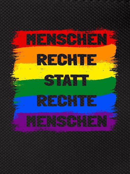 Menschenrechte statt rechte Menschen Regenbogen