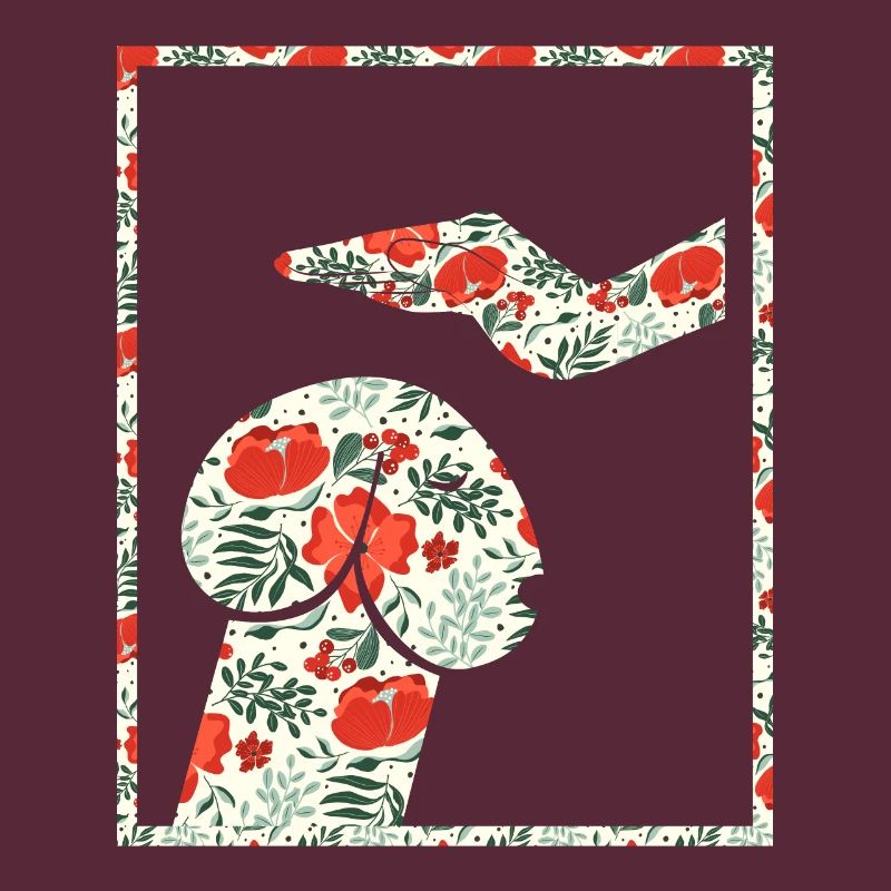 Hund oder Penis Blumen witzig Shirt