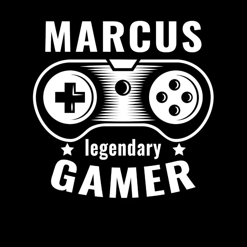 MARCUS Legendary Gamer Personalized Name Gift
