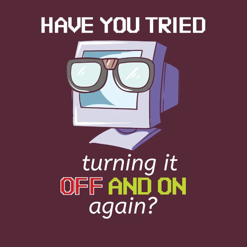 Computer Support Off And On Admin Geschenk