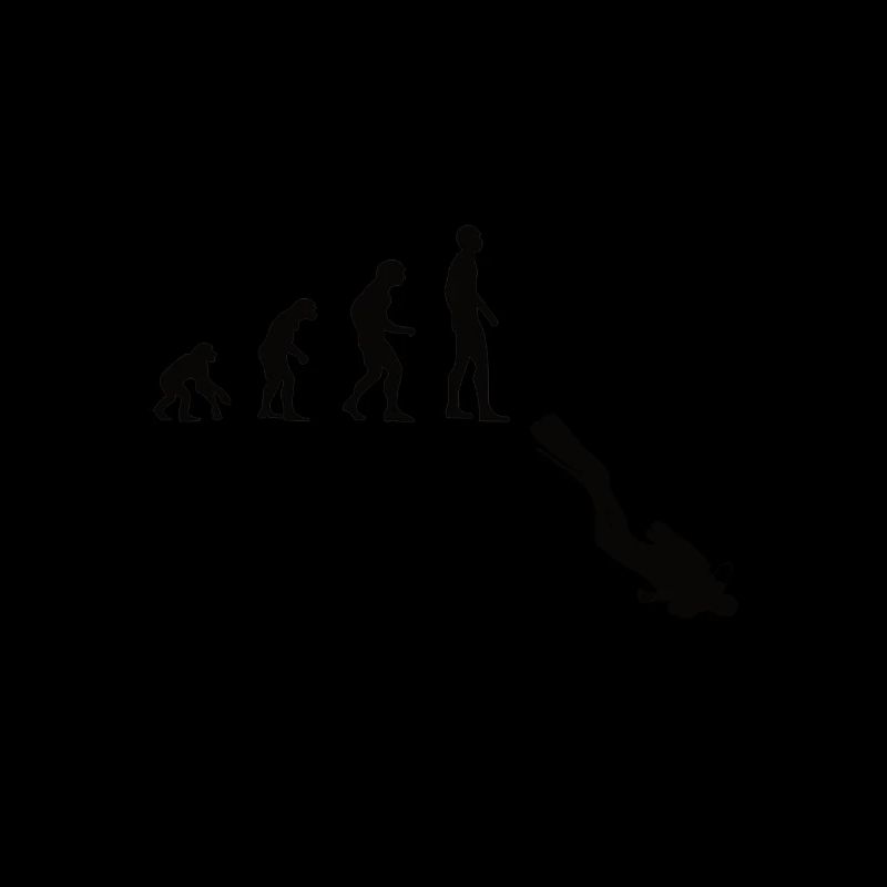 Tauchen Evolution | Menschen Entwicklung Idee