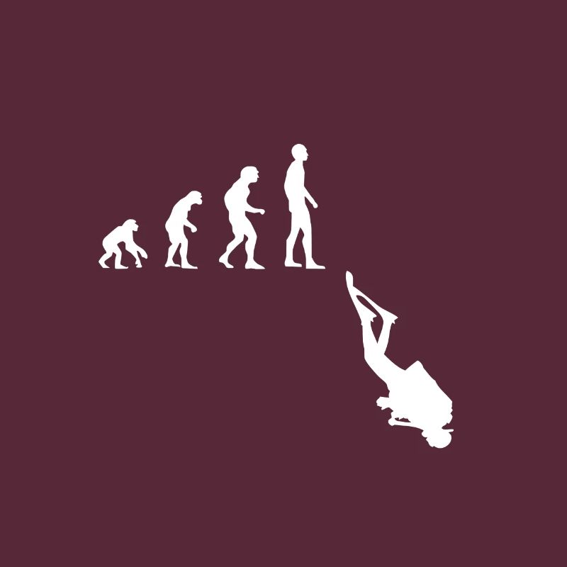 Tauchen Evolution | Menschen Entwicklung Idee