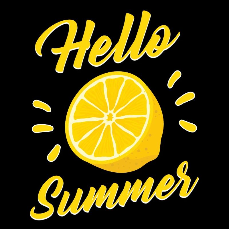 Hello Summer Summer Citron Citron lemon devise cadeau