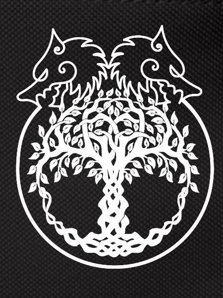 Wolf Tree Knot Art