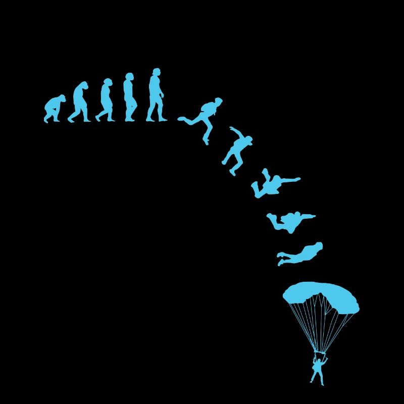 Skydiver Evolution Parachutistes