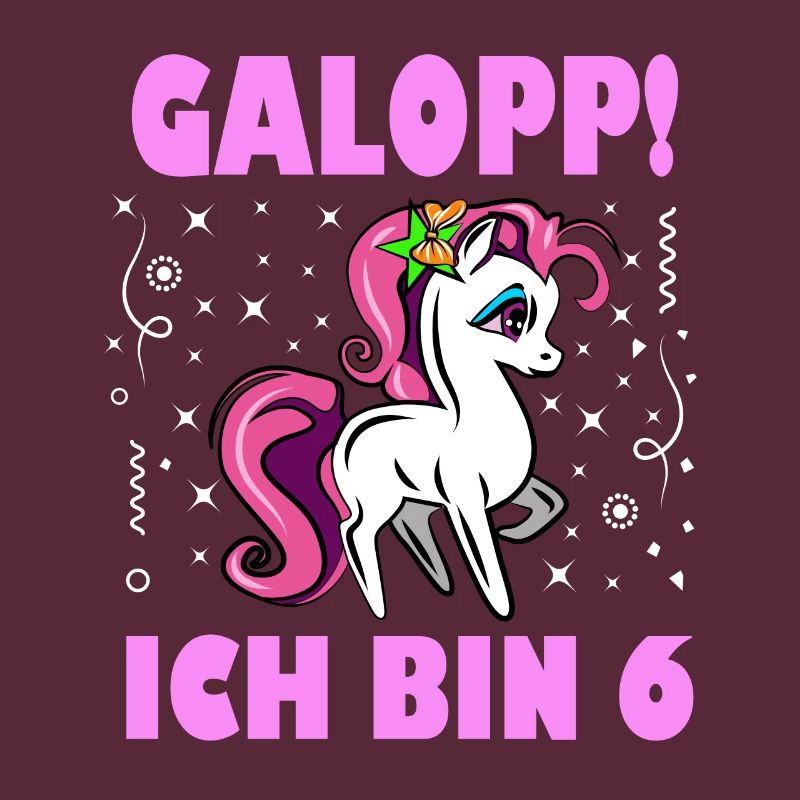 6. Geburtstag Mädchen Geschenk Pferde Einhorn