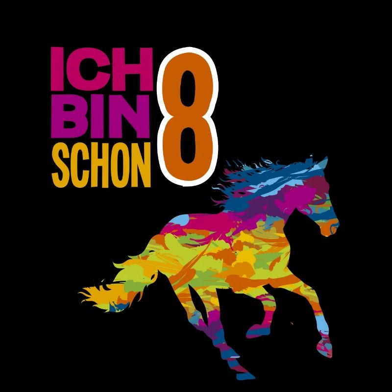 8. Geburtstag Mädchen 8 Jahre Pferd Pferde Party