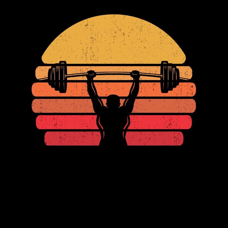 Rétro triangle de force vintage Powerlifting