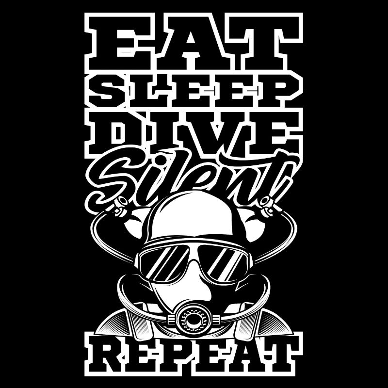 Eat Sleep Dive Silent Tec Diver Berufstaucher