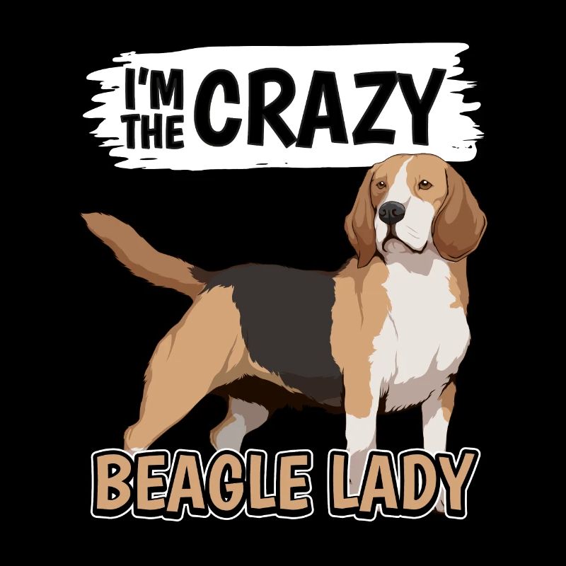 Beagle I'm The Crazy Beagle Lady
