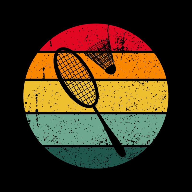 Vintage Retro Badminton Badminton Gift Idea
