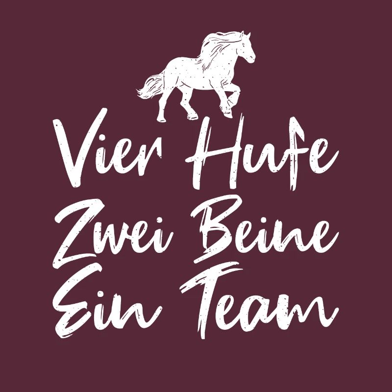 Vier Hufe Zwei Beine Ein Team