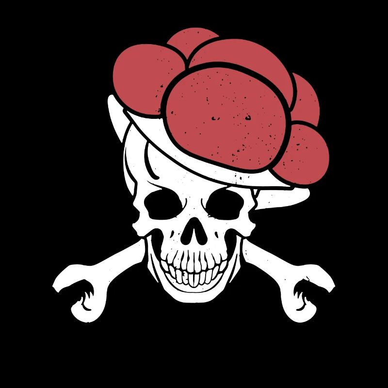 Skull Gift Bollenhut Schwarzwaldmädel