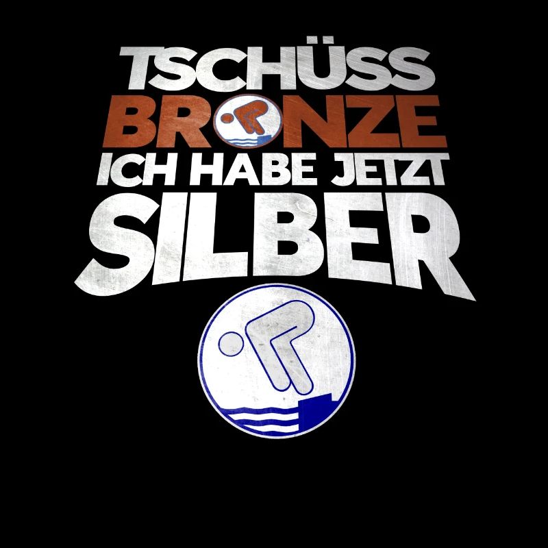 Schwimmer Schwimmprüfung Silber Geschenk