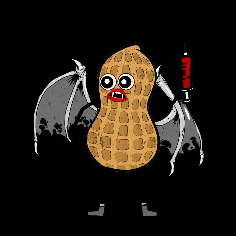 Horreur Cacahuète Vampire Halloween Sangsueur Seringue
