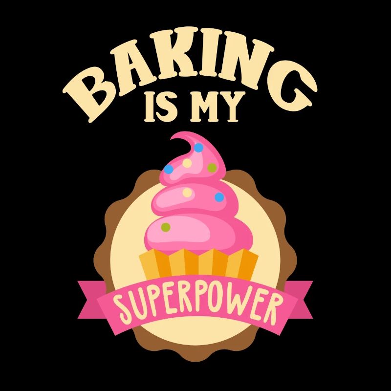 Backen ist mein Superpower Cupcake