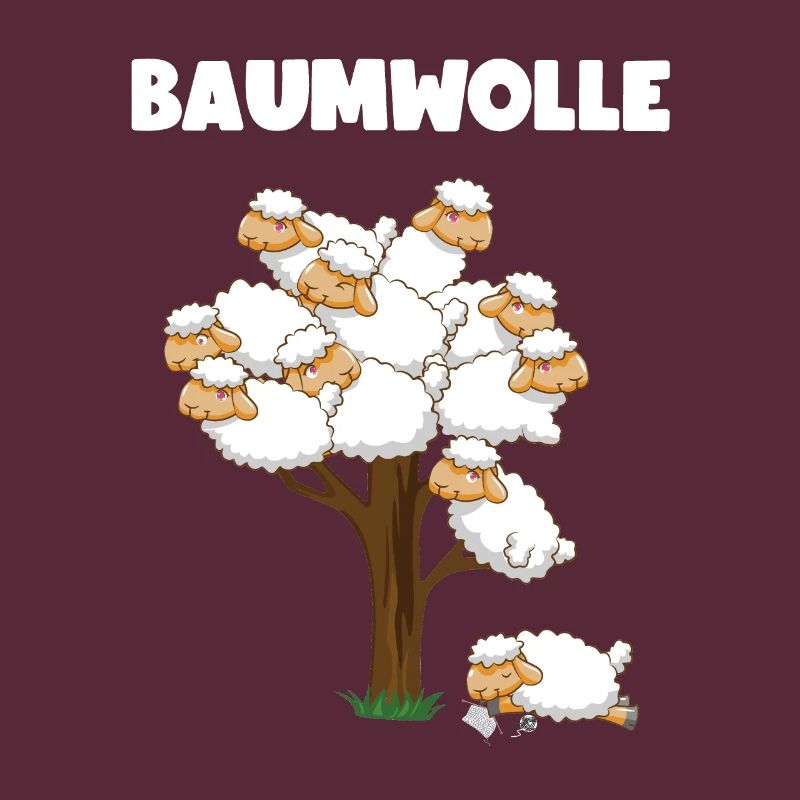 Lustiger Comic Baumwolle Schaf Spruch Geschenk