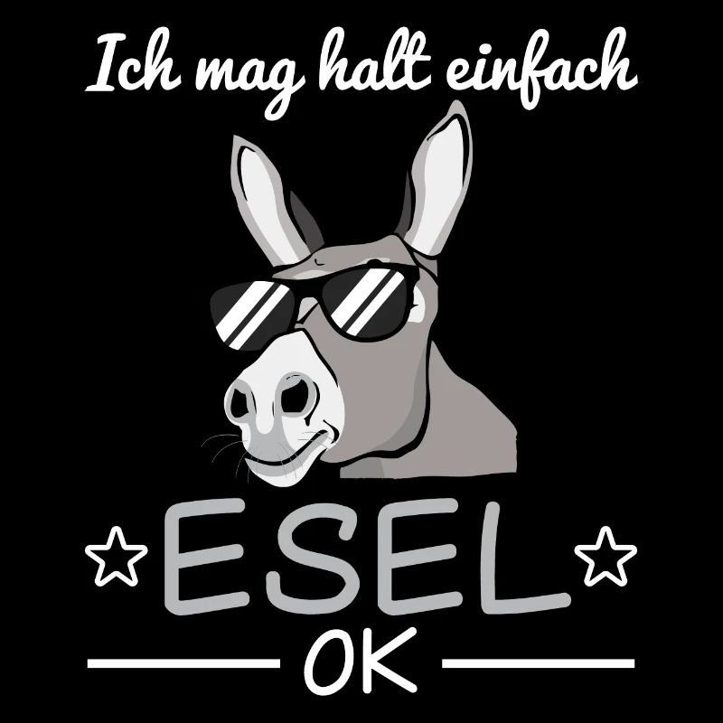 Esel Sonnenbrille Lustiger Spruch Geschenkidee