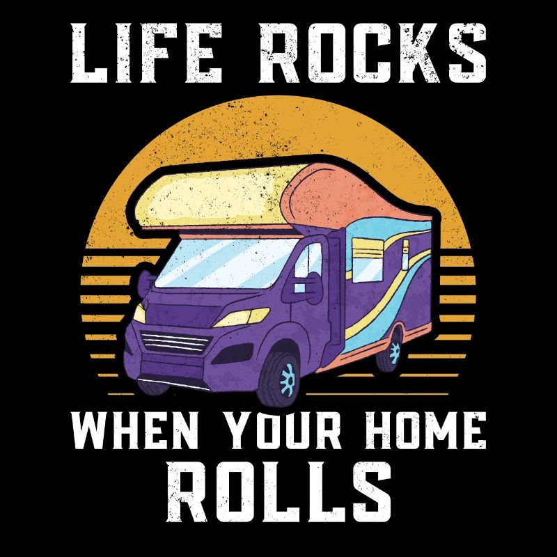Camping Motorhome Campervan Retro