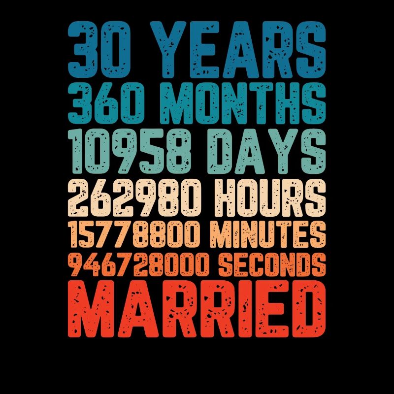 30 Jahre verheiratet Hochzeit Ehe Spruch Geschenk