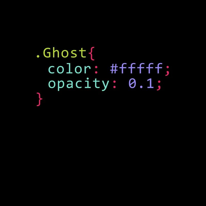 Geist im CSS Format Code für ein Gheis für