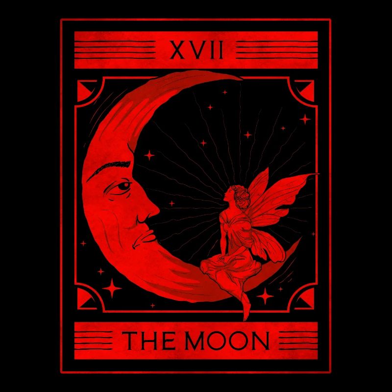 Fairycore Esthétique Tarot Carte La Fée Lune