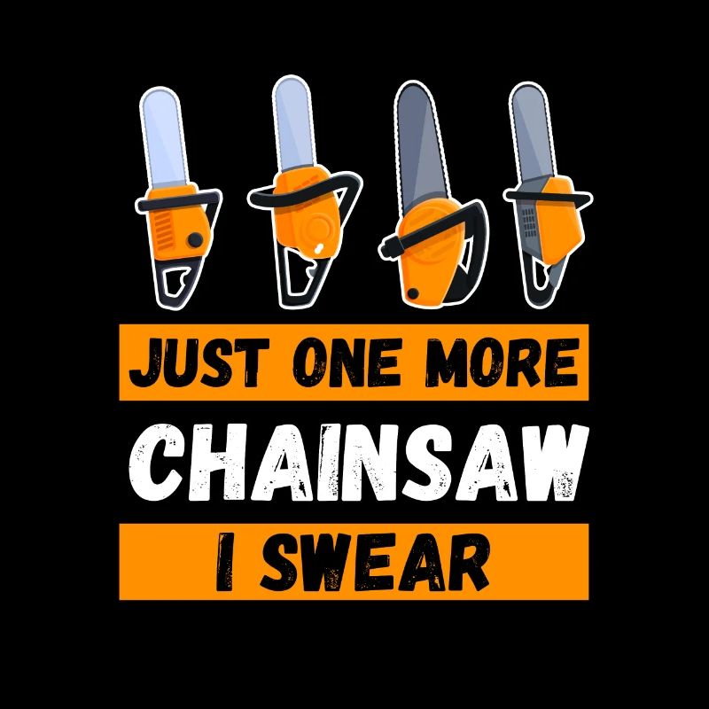 Bûcheron Menuisier seulement une tronçonneuse