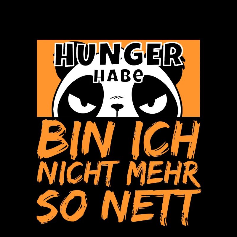 Ich muss Essen Kawai Panda mit Hunger wird wütend